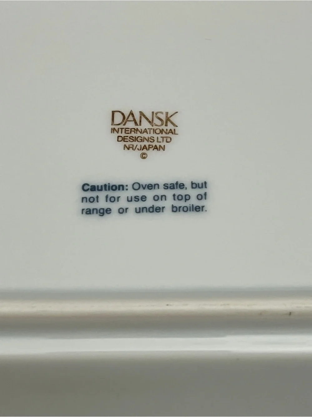 Dansk Bistro Christianshavn Blue Rectangular Baker Serving Dish Japan 13 Inch